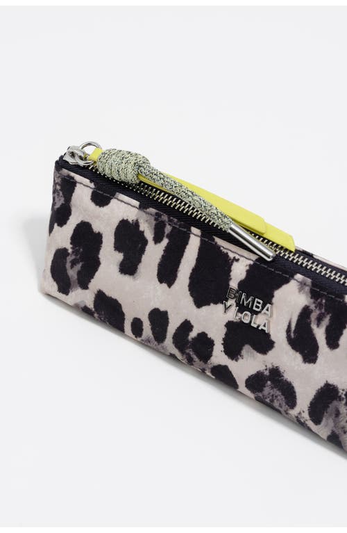 Bimba Y Lola Gray Leopard Print Nylon Case