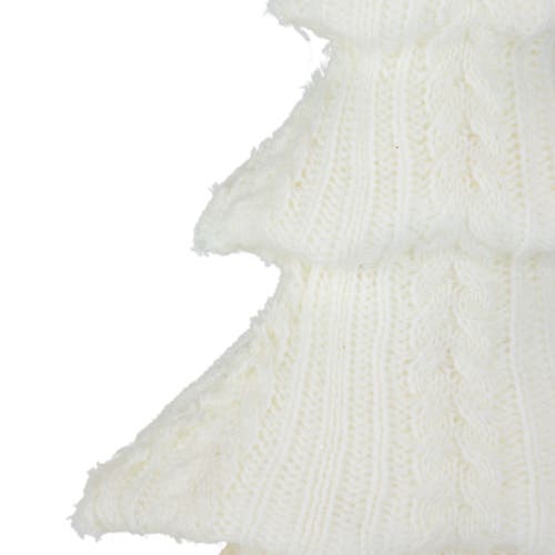 Northlight Cable Knit Christmas Tree Decoration In White