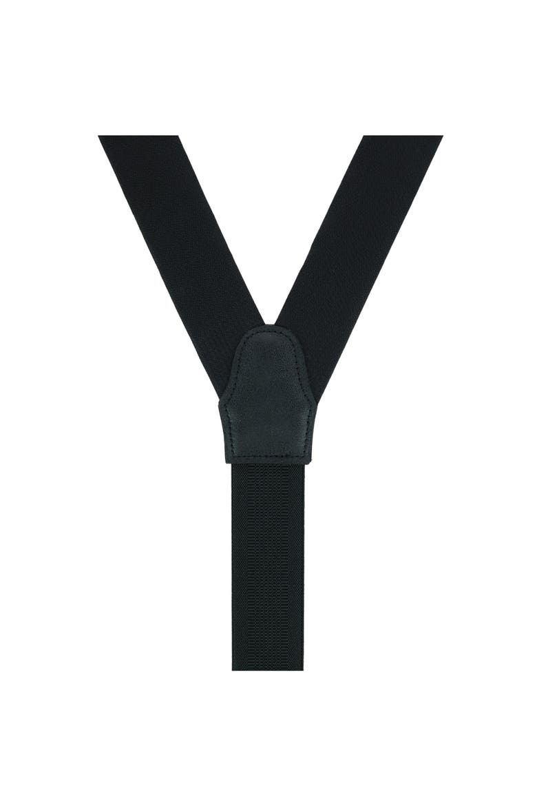 The Monte Bello Interlocked Silk Formal Suspenders, Alternate, color, Black