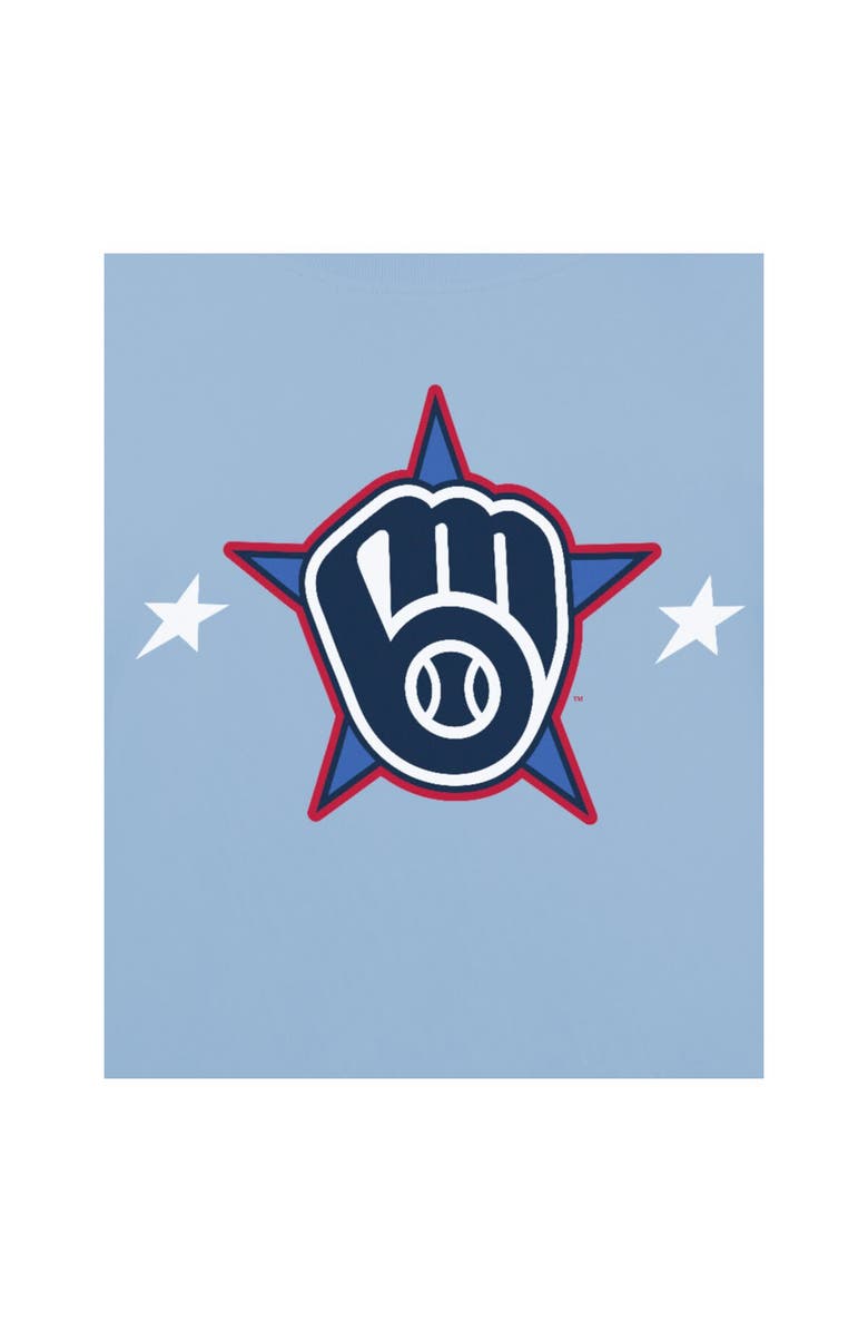 New Era Men's New Era Light Blue Milwaukee Brewers 2025 MLB All-Star Game Workout T-Shirt, Alternate, color, Light Blue