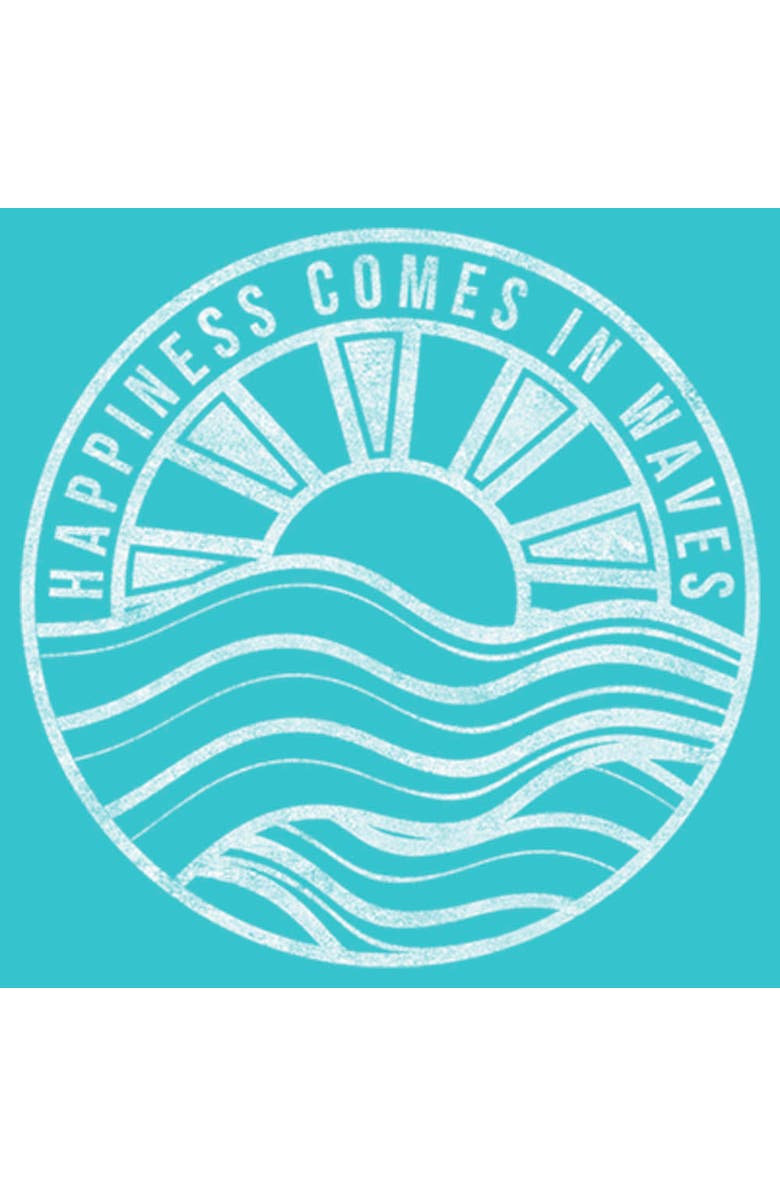 Lost Gods Girl's Lost Gods Happiness In Waves  Graphic T-Shirt, Alternate, color, Tahiti Blue