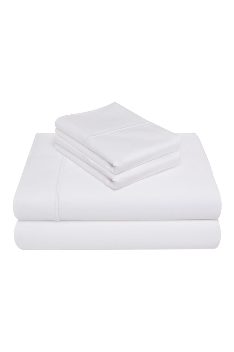 4-Piece 1000 Thread Count Pima Cotton Sheet Set, Main, color, WHITE