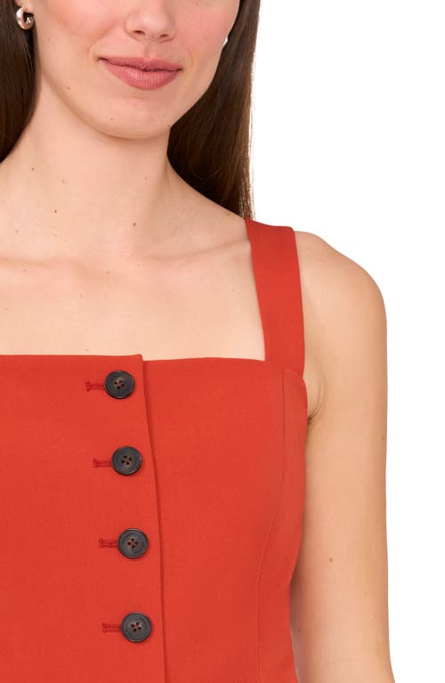 Halogen ® Sleeveless Button-up Bustier Top