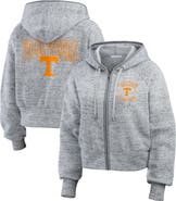 WEAR by Erin Andrews Women's WEAR by Erin Andrews Heather Gray Tennessee Volunteers Wear Speckle Double-Hit Raglan Full-Zip Hoodie