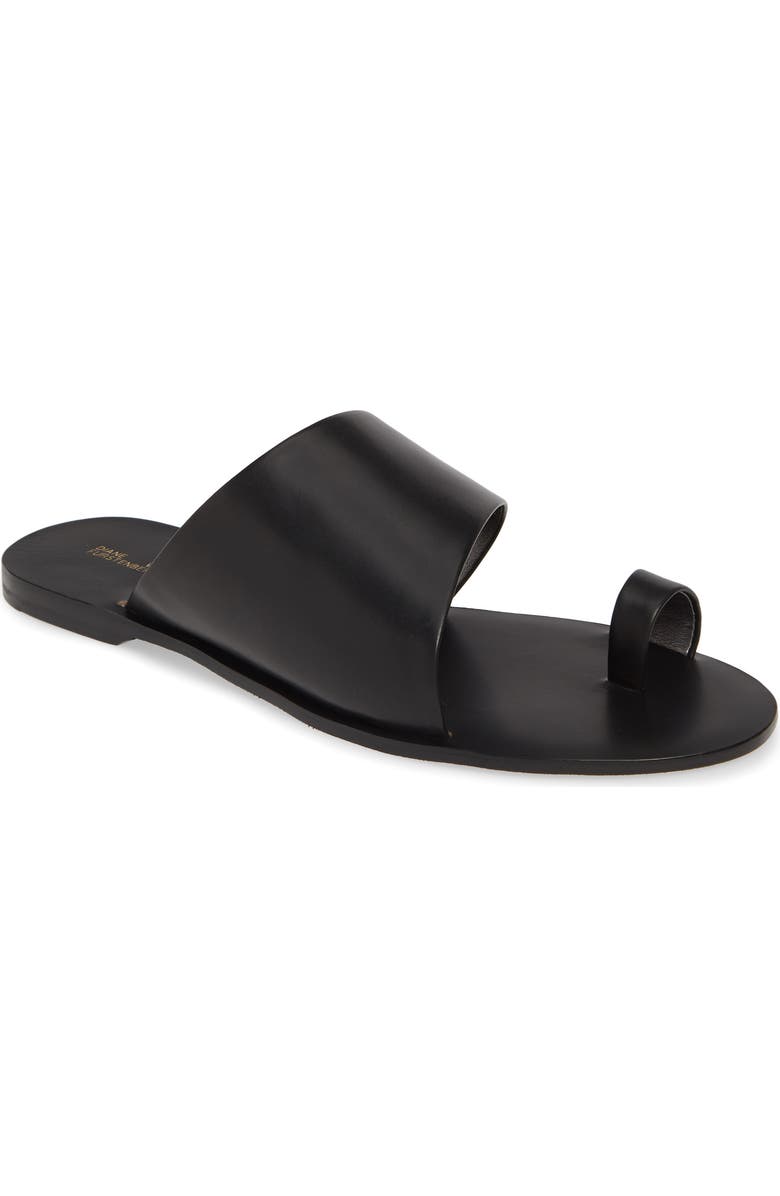 Diane von Furstenberg Brittany Asymmetrical Flat Sandal, Main, color,