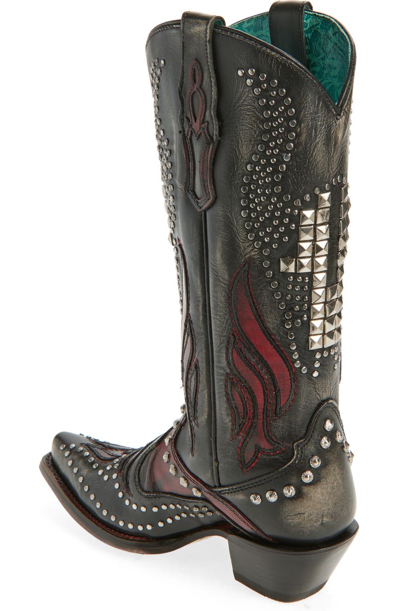 CORRAL Embroidered Overlay Western Boot, Alternate, color,