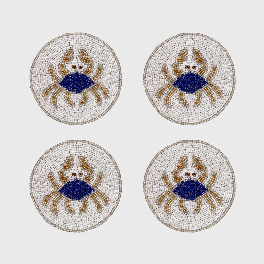 Joanna Buchanan Crab 4-piece Coaster Set In Multi