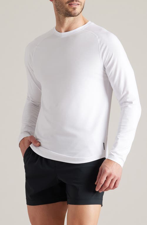 Rhone Atmosphere Long Sleeve Performance T-shirt In Bright White