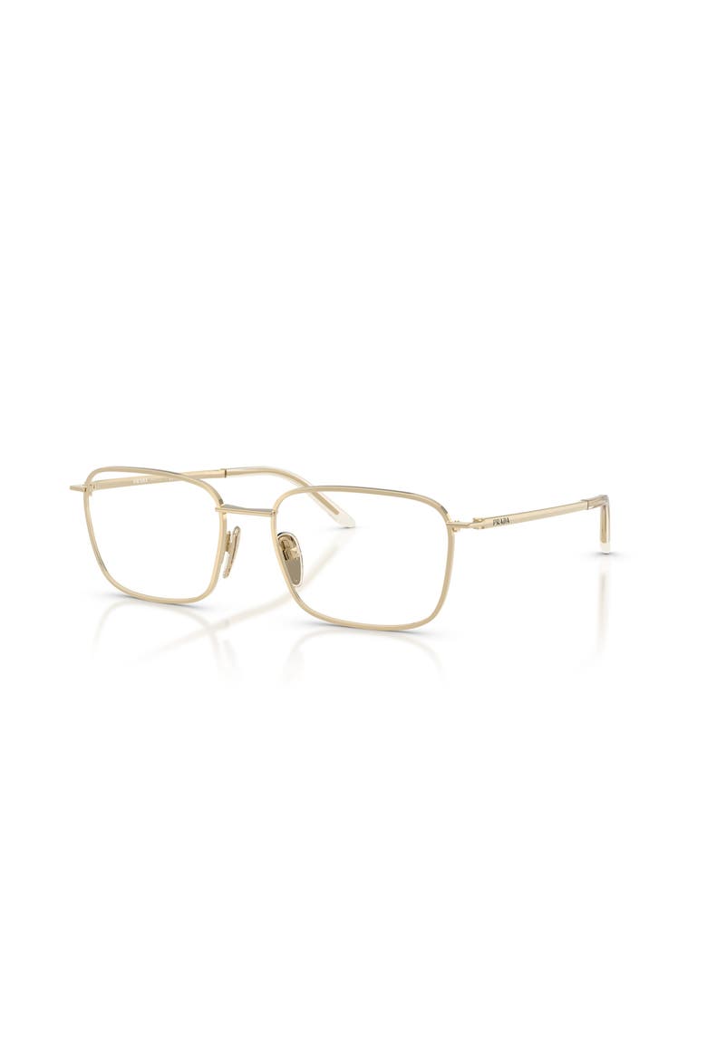53mm Rectangle optical glasses, Main, color, Gold