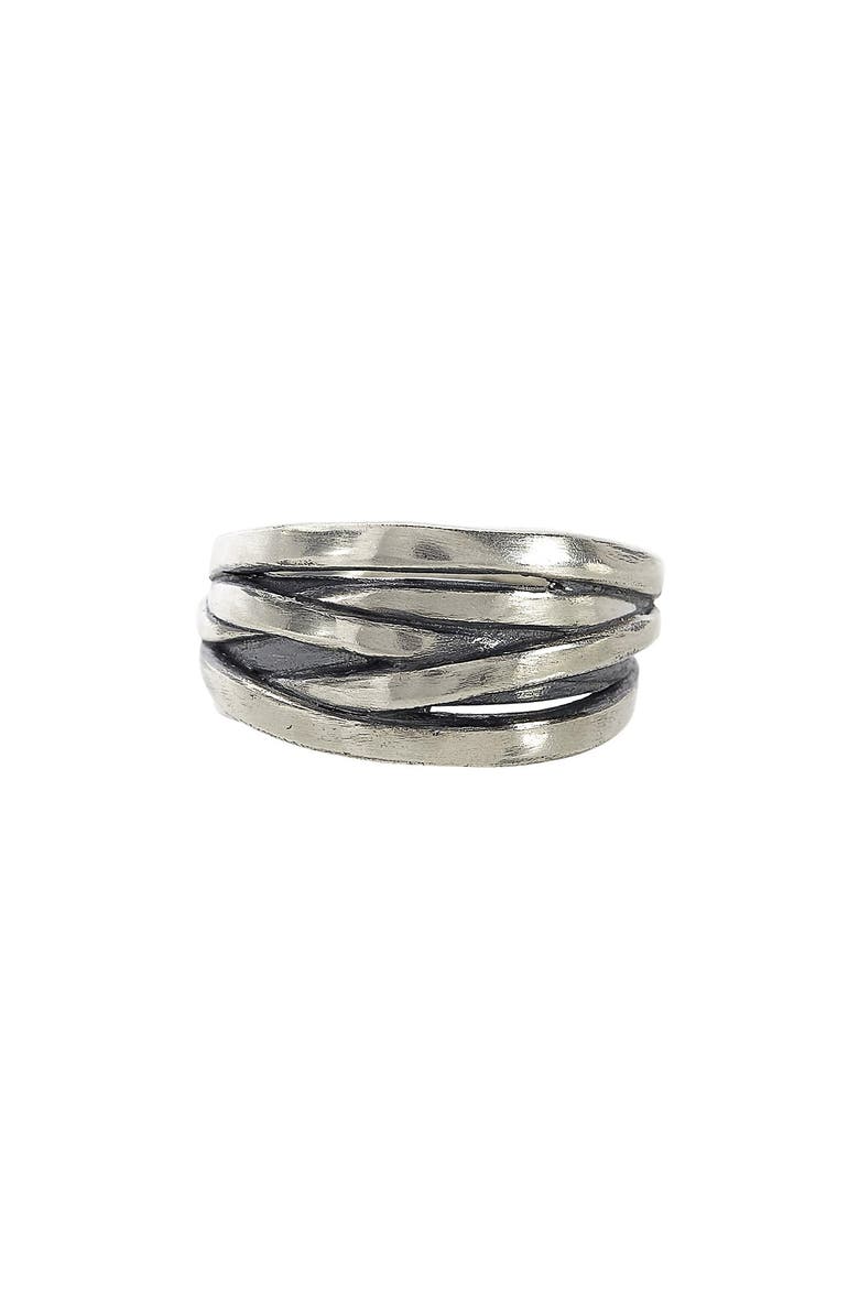 Tangle Sterling Silver Ring, Main, color, NO COLOR