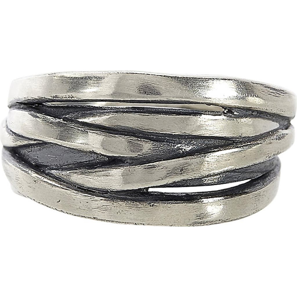 John Varvatos Tangle Sterling Silver Ring In Silver
