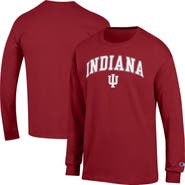 Champion Men's Champion  Crimson Indiana Hoosiers Arch Over Logo Long Sleeve T-Shirt