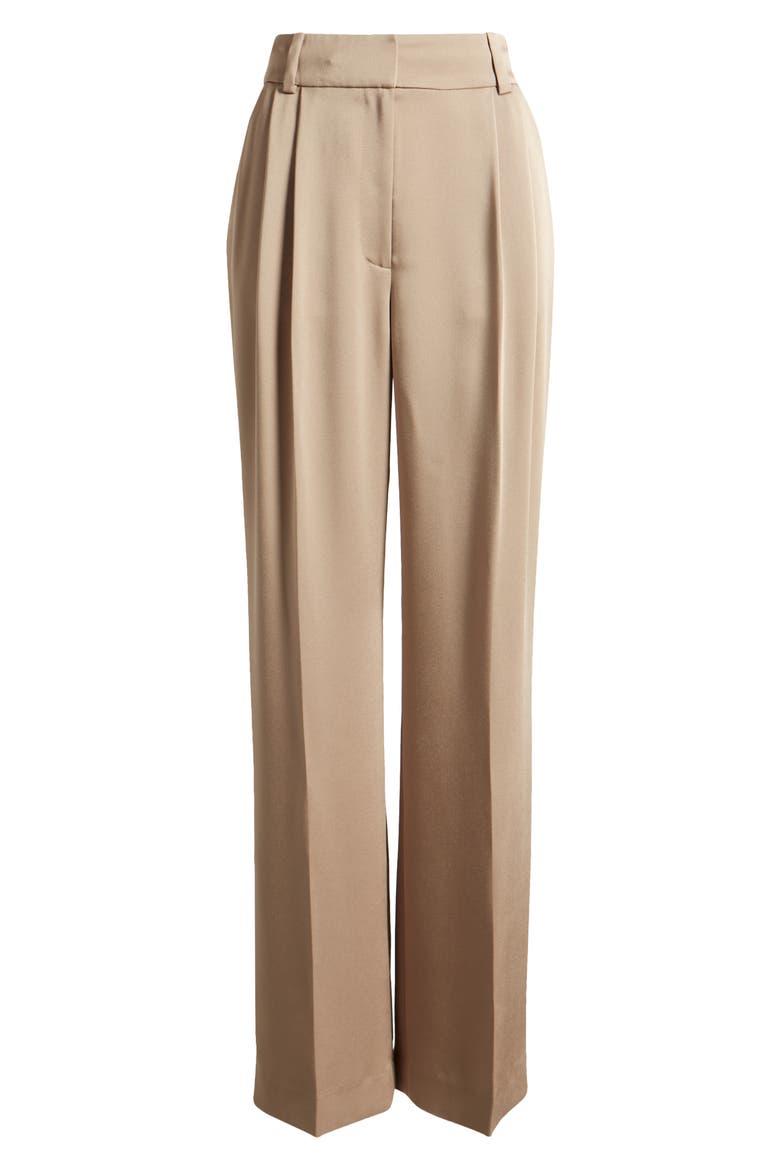 The Favorite Pant Pleated Wide Leg Pants, Alternate, color, BEIGE
