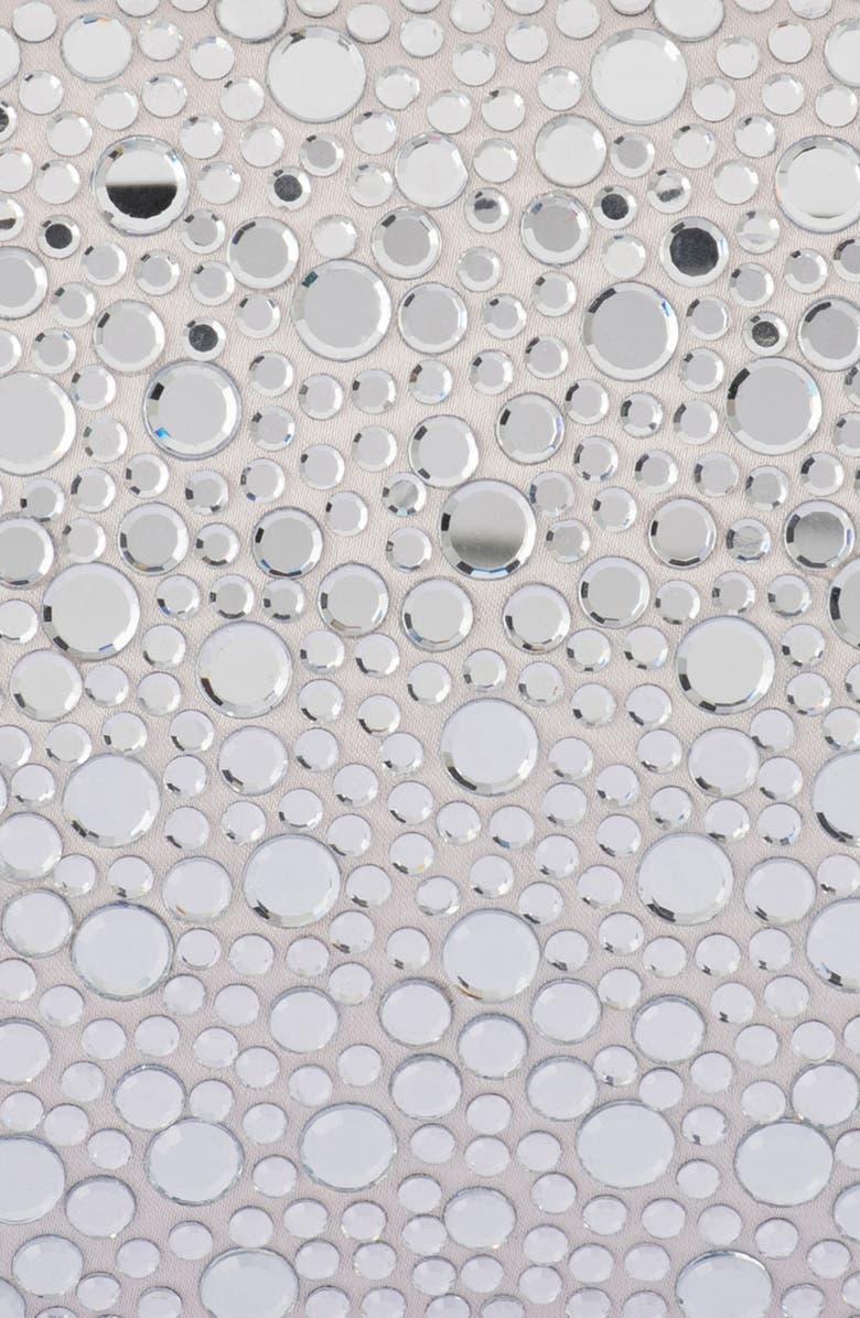 Olga Berg Harriet Crystal Frame Clutch, Alternate, color, Silver