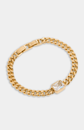 Stella & Dot Bezel Station Curb Chain Bracelet