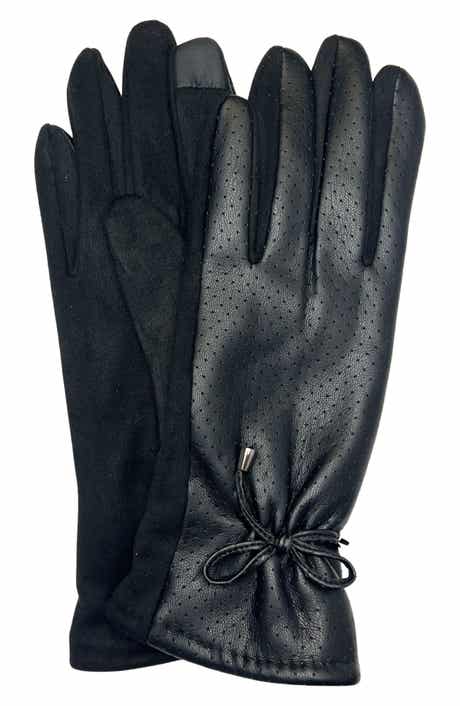 Faux Leather Gloves