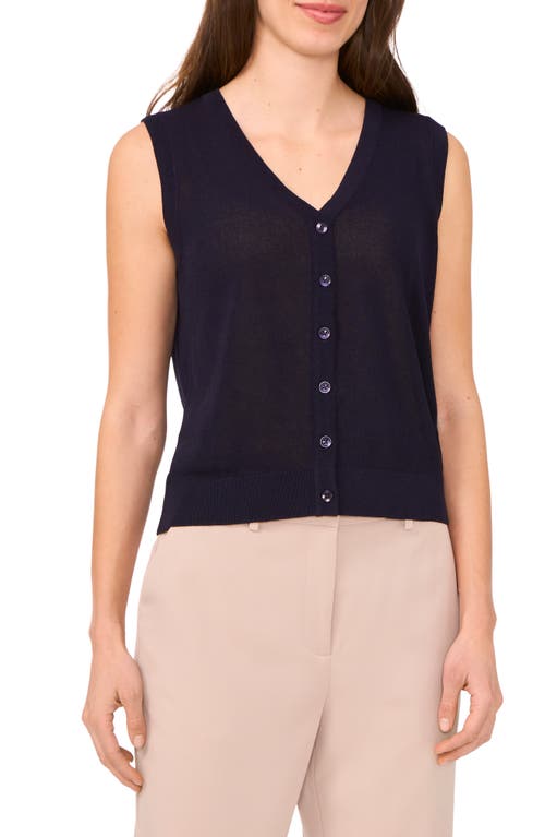 Halogenr Halogen(r) Sleeveless Button-up Sweater