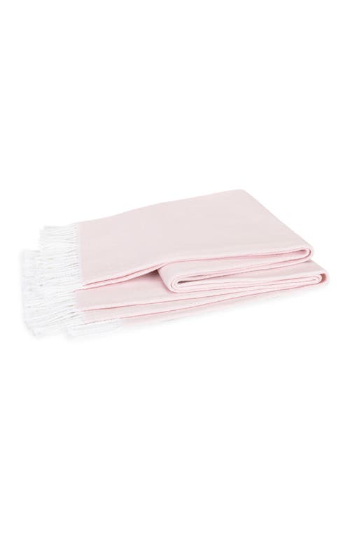 Matouk Pezzo Throw Blanket In Pink