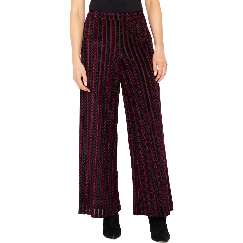 Liverpool Los Angeles Velvet Wide Leg Pants In Multi