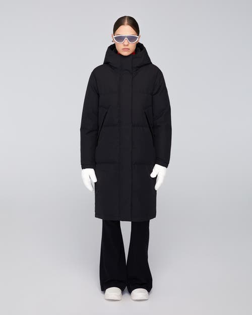 Quartz Co. Ines | Hooded Down Winter Jacket In Black