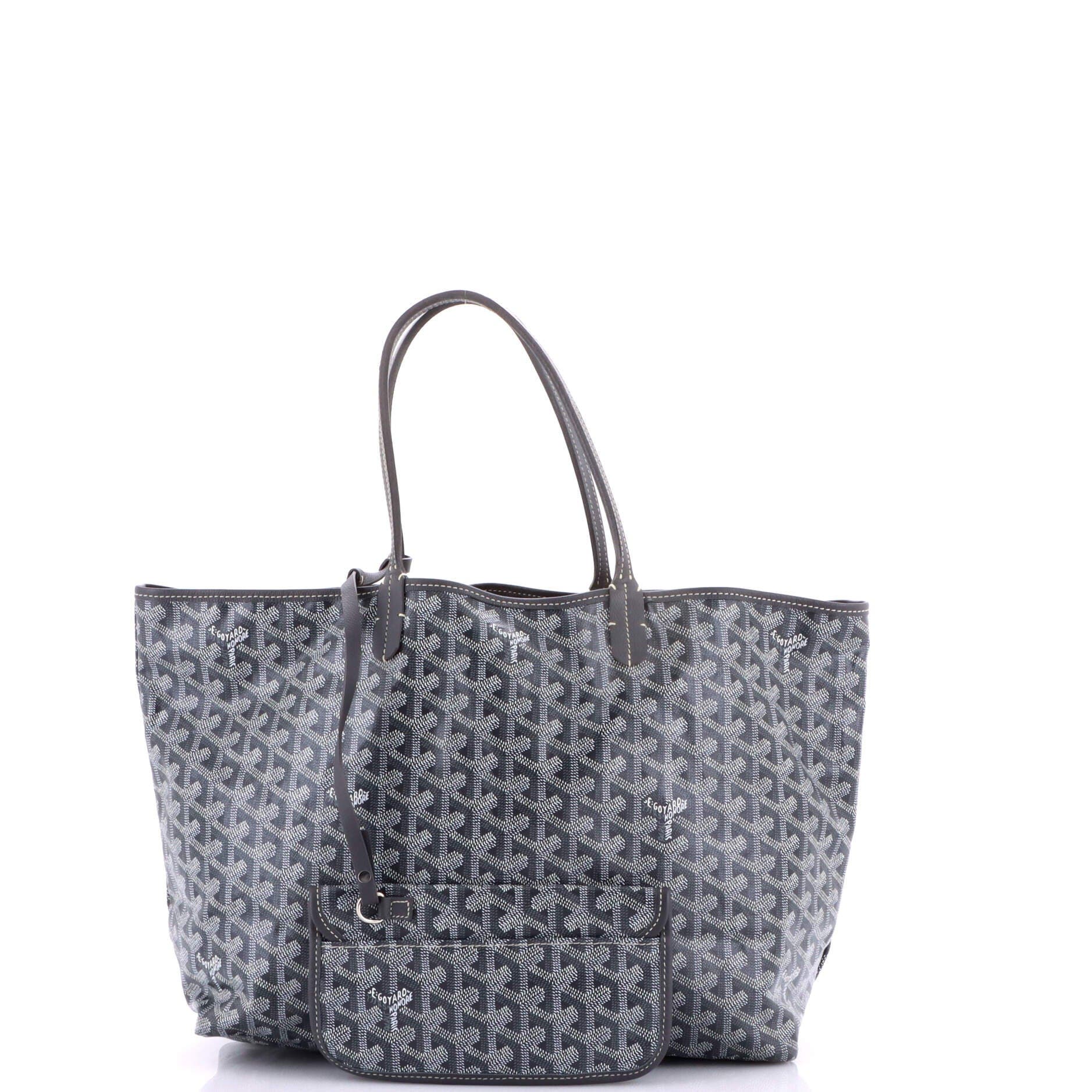 Pre-Owned Goyard Saint Louis Tote Coated Canvas PM, Alternate, color, Gray