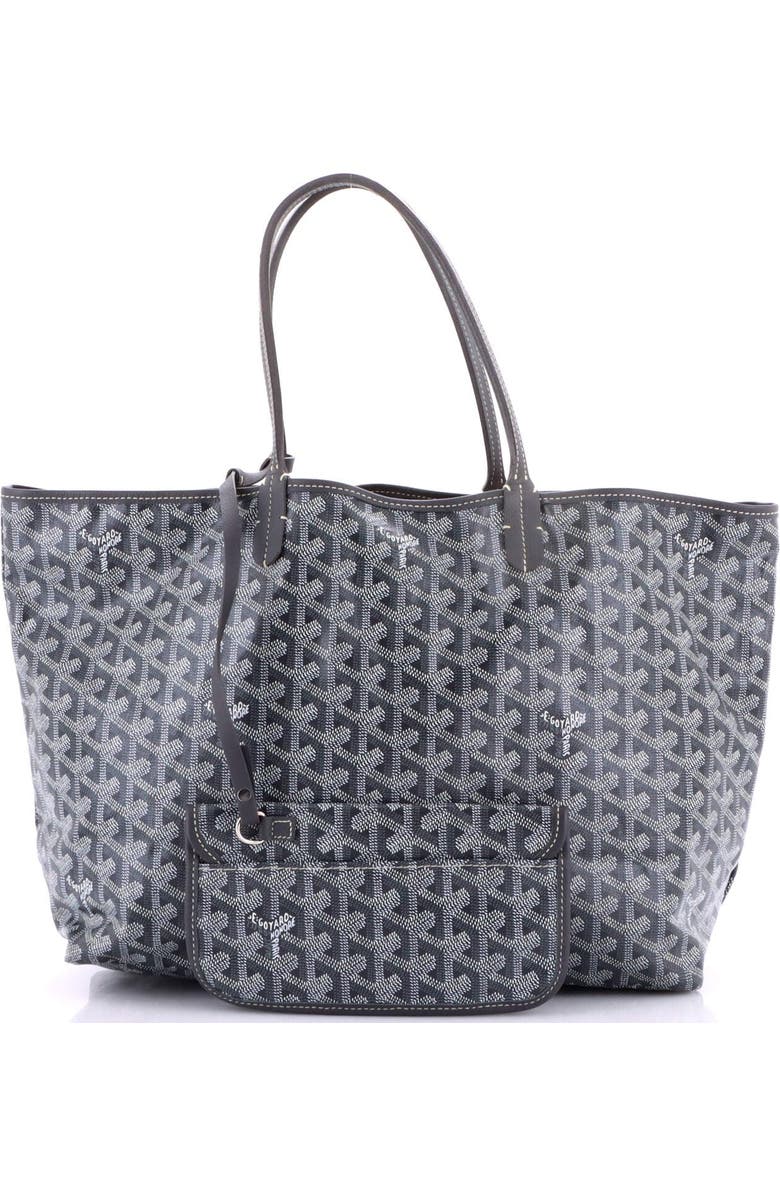 Pre-Owned Goyard Saint Louis Tote Coated Canvas PM, Alternate, color, Gray