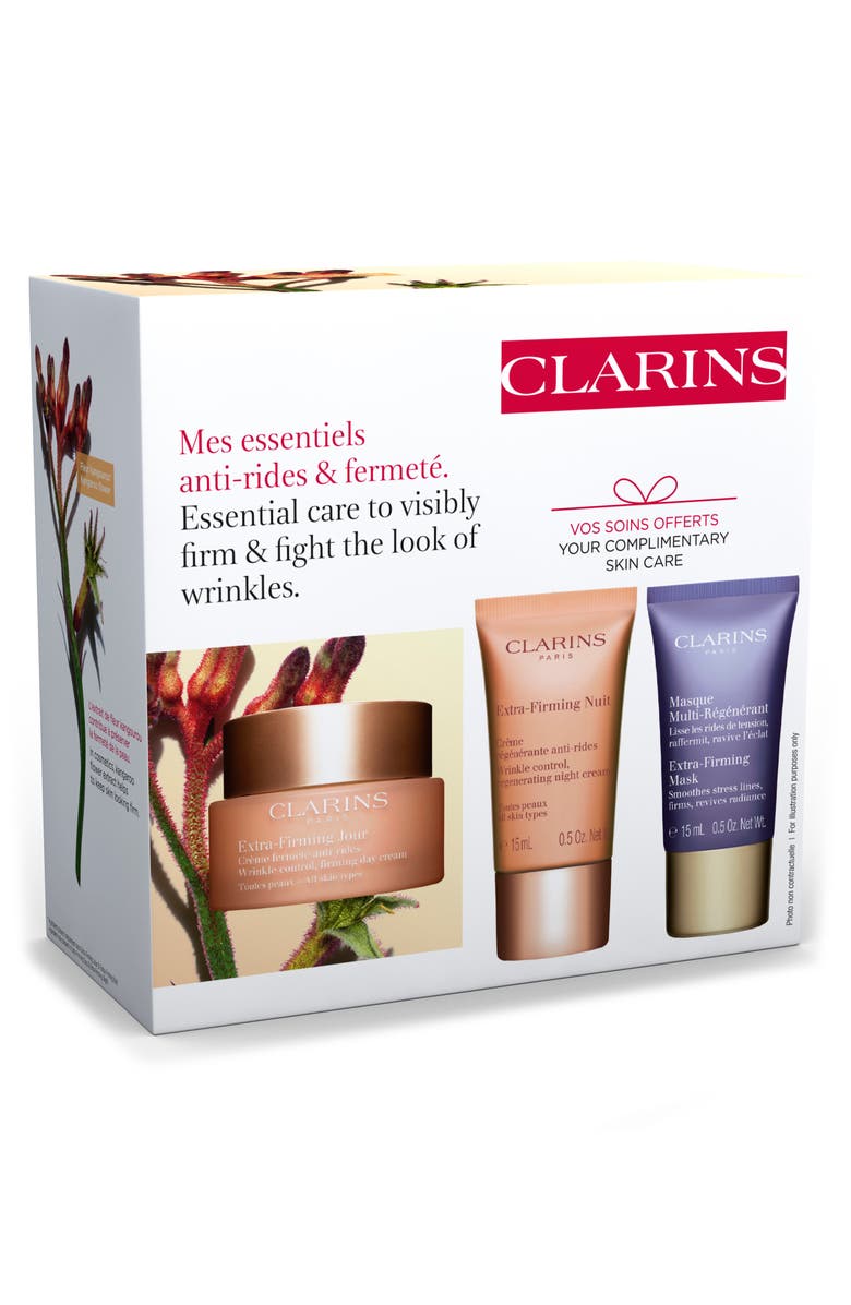 Clarins Extra-Firming & Smoothing Skin Care Starter Set USD $138 Value, Alternate, color, 