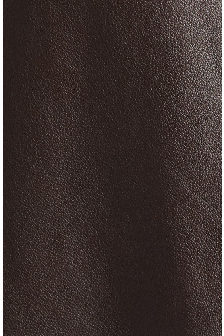 Soft Paper Leather Jacket, Alternate, color, CHOCOLATE