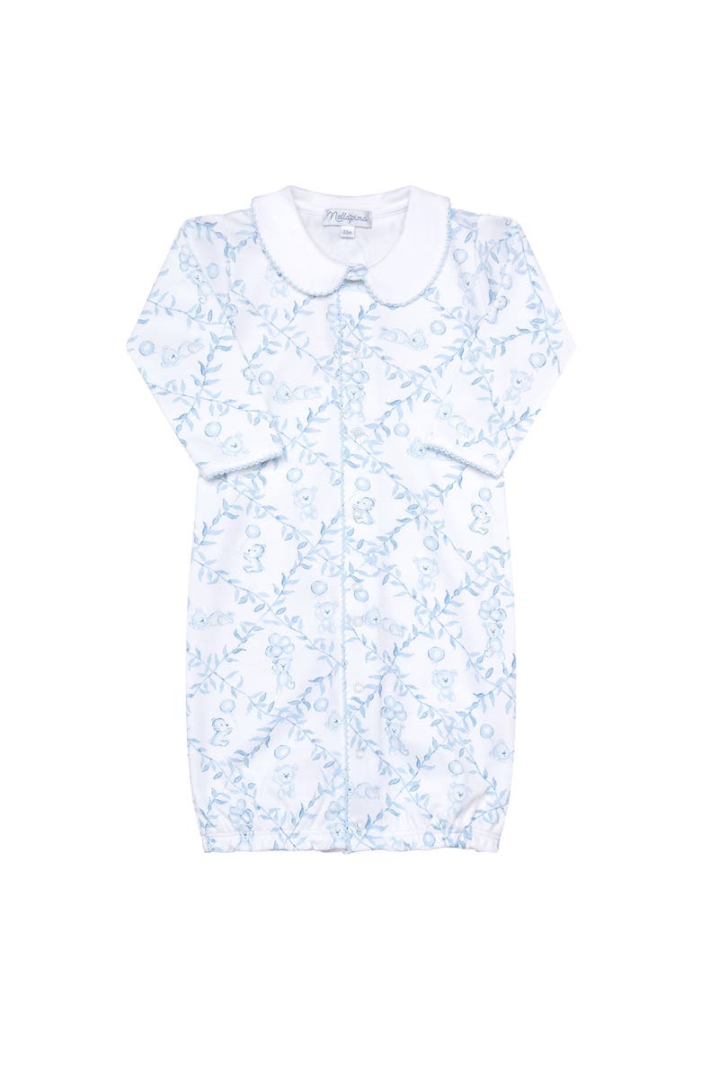 Nellapima Blue Bears Trellace Baby Converter Gown - Baby, Main, color, Blue