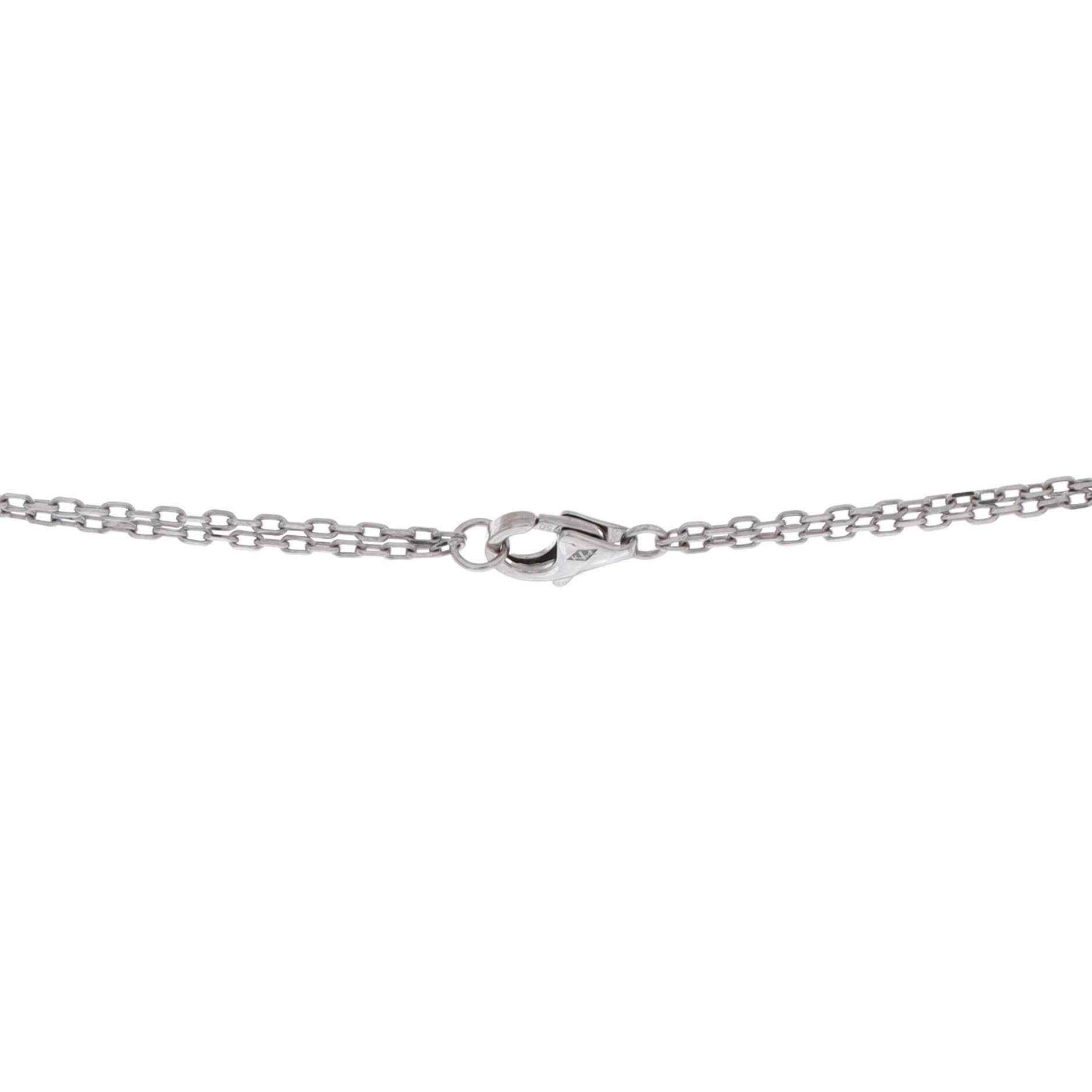 Love 3 Ring Pendant Necklace 18K Rose Gold and 18K White Gold with Diamonds, Alternate, color, Metallic Gold