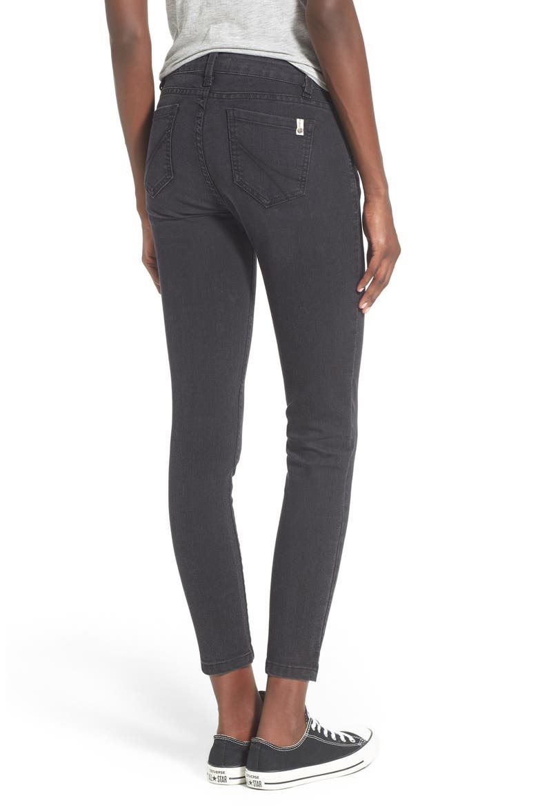 'Yuri' Ankle Skinny Jeans, Alternate, color, BLACK