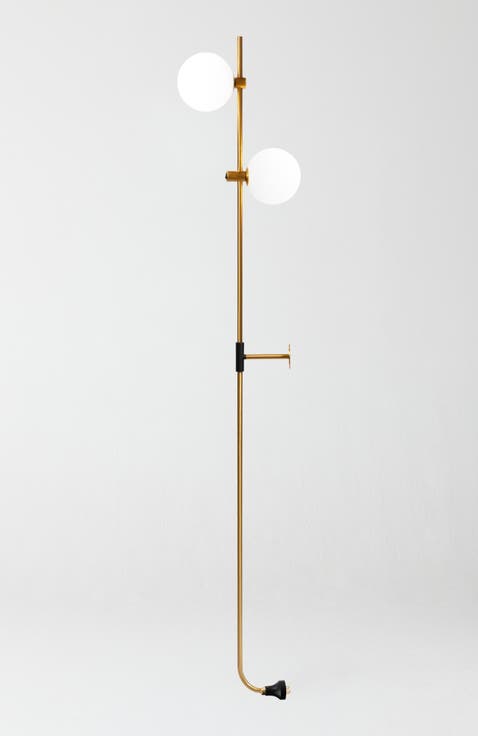 Equinox 62" LED Modern Sconce Wall Lamp with Glass Globe Shades