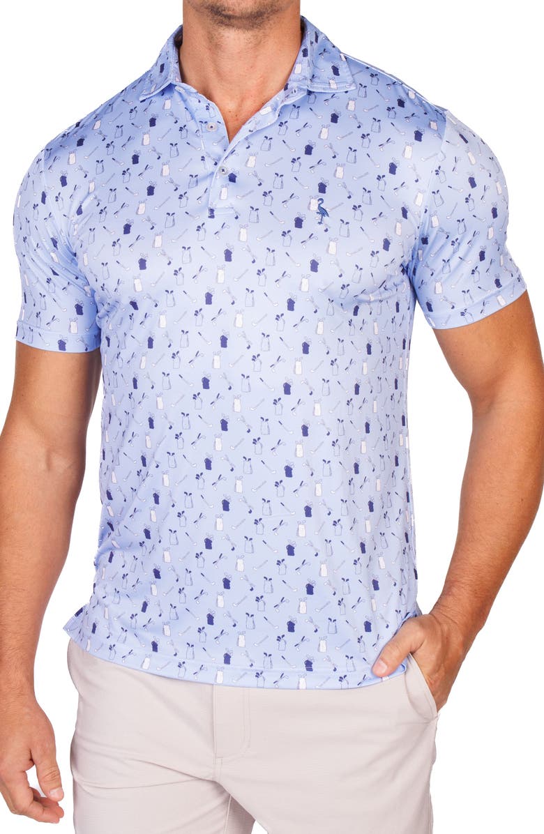 TailorByrd Golf Gear Performance Golf Polo, Alternate, color, Light Blue