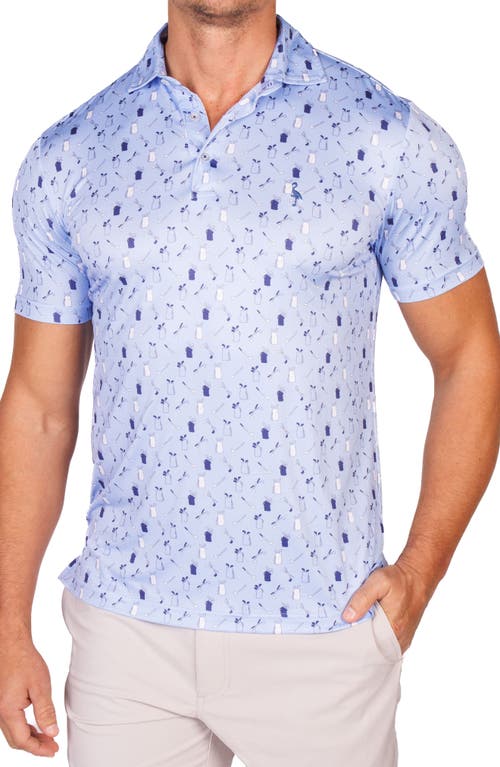 Tailorbyrd Golf Gear Performance Golf Polo In Blue