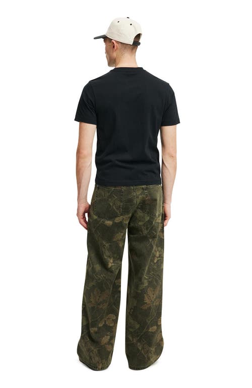 Cotton On Super Baggy Jean In Dark Tree Camo