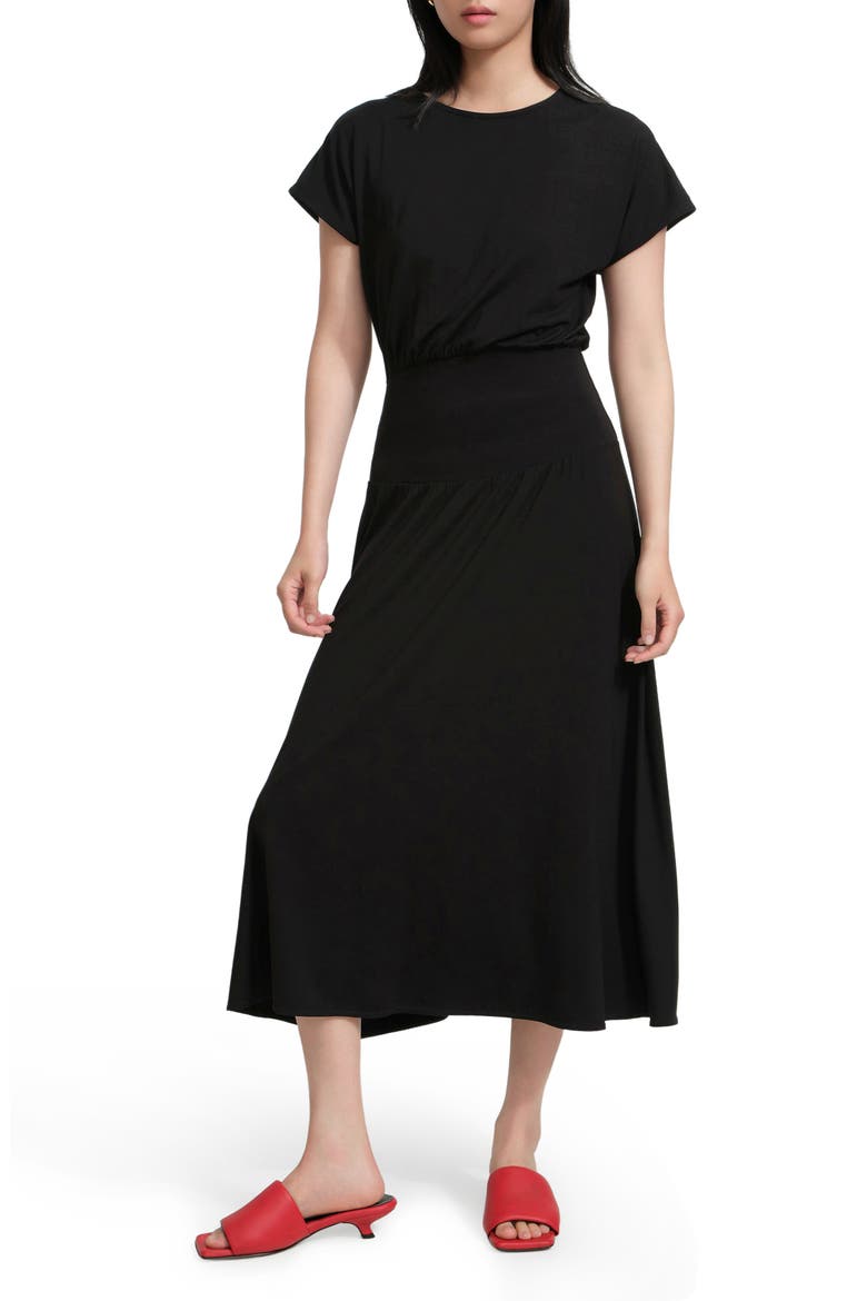 Suvi Midi Dress, Main, color, BLACK