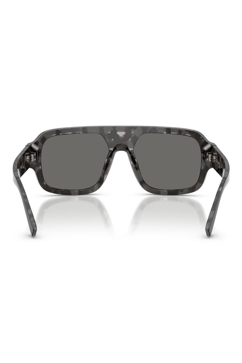 55mm Square Sunglasses, Alternate, color, BLACK ON GREY HAVANA / GREY