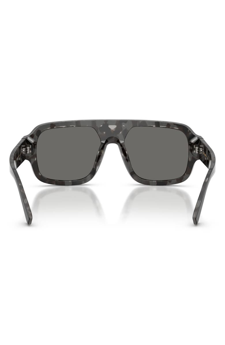 Dolce&Gabbana 55mm Square Sunglasses, Alternate, color, Black On Grey Havana / Grey