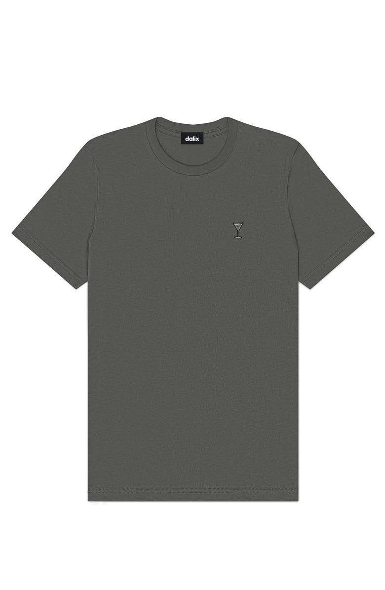 Dalix Mens Martini Cotton Tee, Main, color, Asphalt Gray