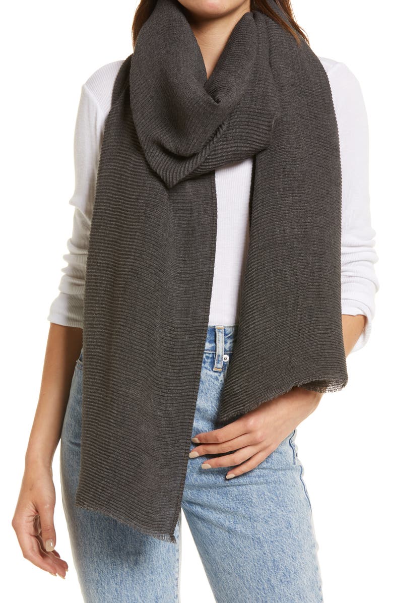 Treasure & Bond Plissé Scarf, Main, color,