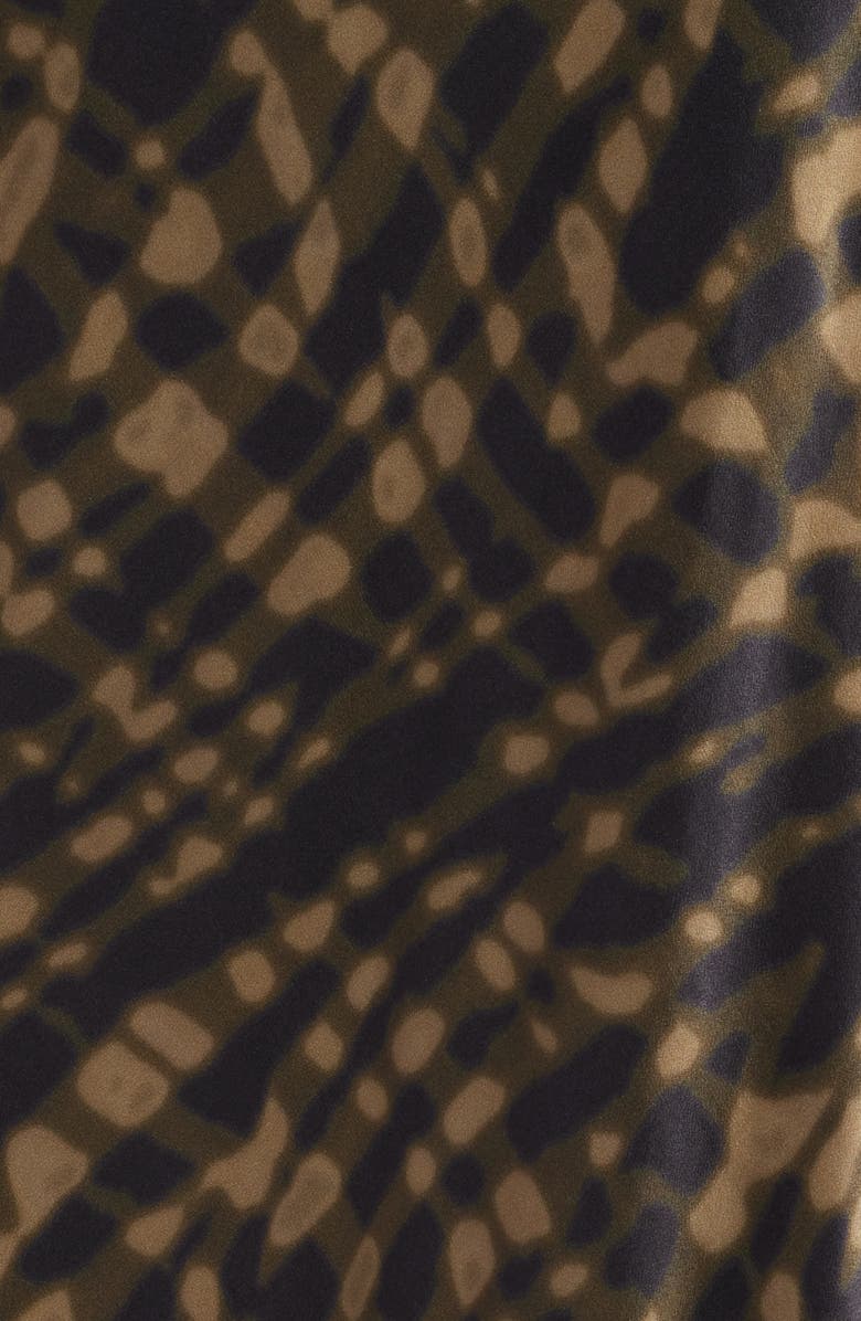 Rails Berlin Abstract Print Satin Midi Skirt, Alternate, color, Cypress