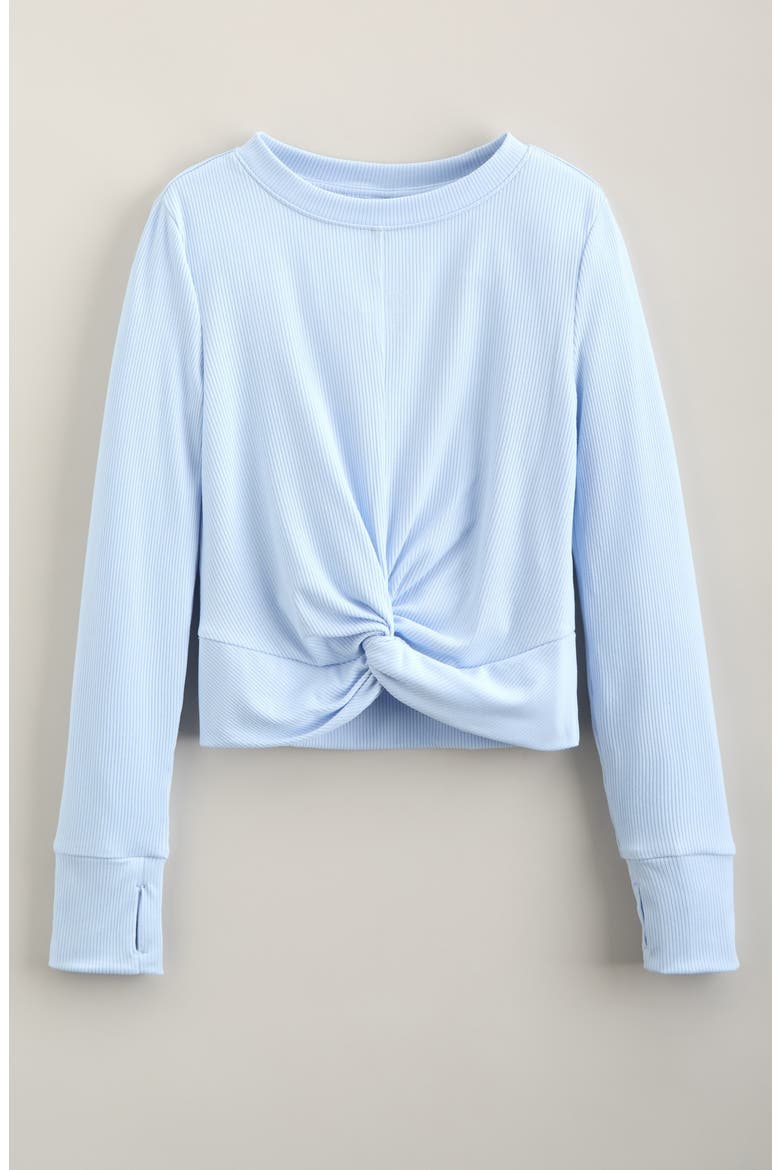 Kids' Ballet Rib T-Shirt, Main, color, BLUE BIRD