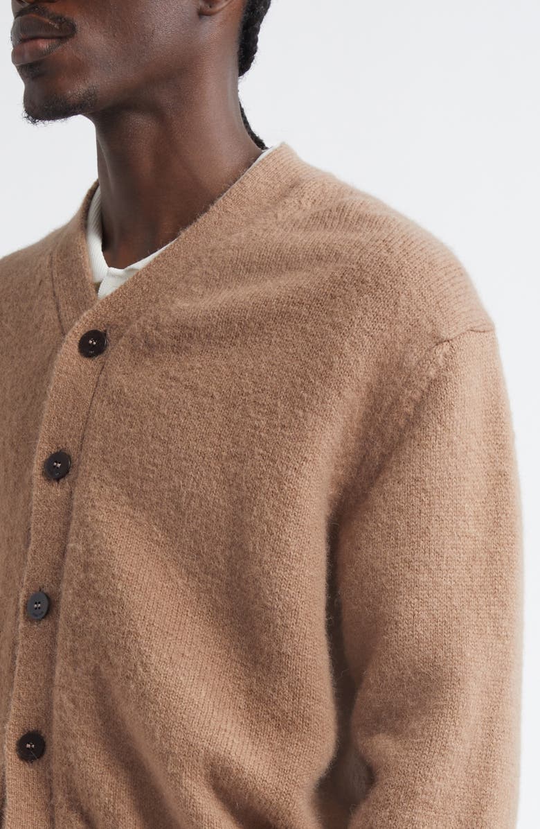Jacquemus Le Jacquemus Signature Alpaca Blend Cardigan, Alternate, color, Light Brown