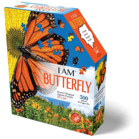 I Am Butterfly 300 Piece Puzzle Insect Shaped Jigsaw