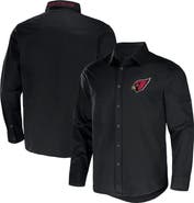 NFL X DARIUS RUCKER Men's NFL x Darius Rucker Collection by Fanatics Black Arizona Cardinals Convertible Twill Long Sleeve Button-Up Shirt