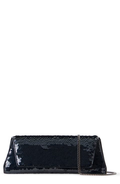 Small Anouk Sequin Trapazoid East/West Clutch