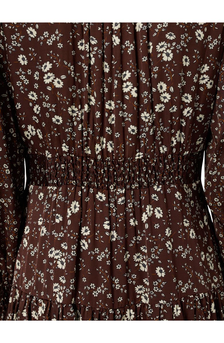 GERARD DAREL Lolita Long Sleeve Shirt Dress, Alternate, color, Brown