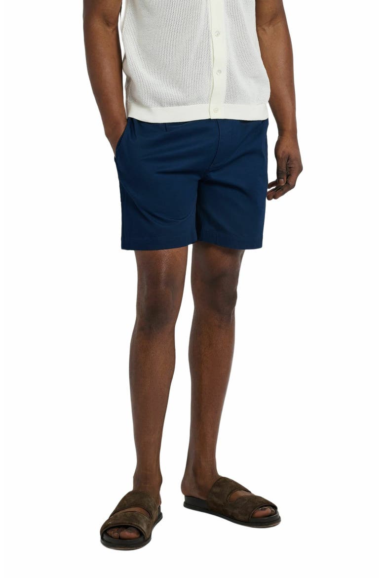 Garment Dye Cotton Drawstring Short, Alternate, color, DEEP NAVY