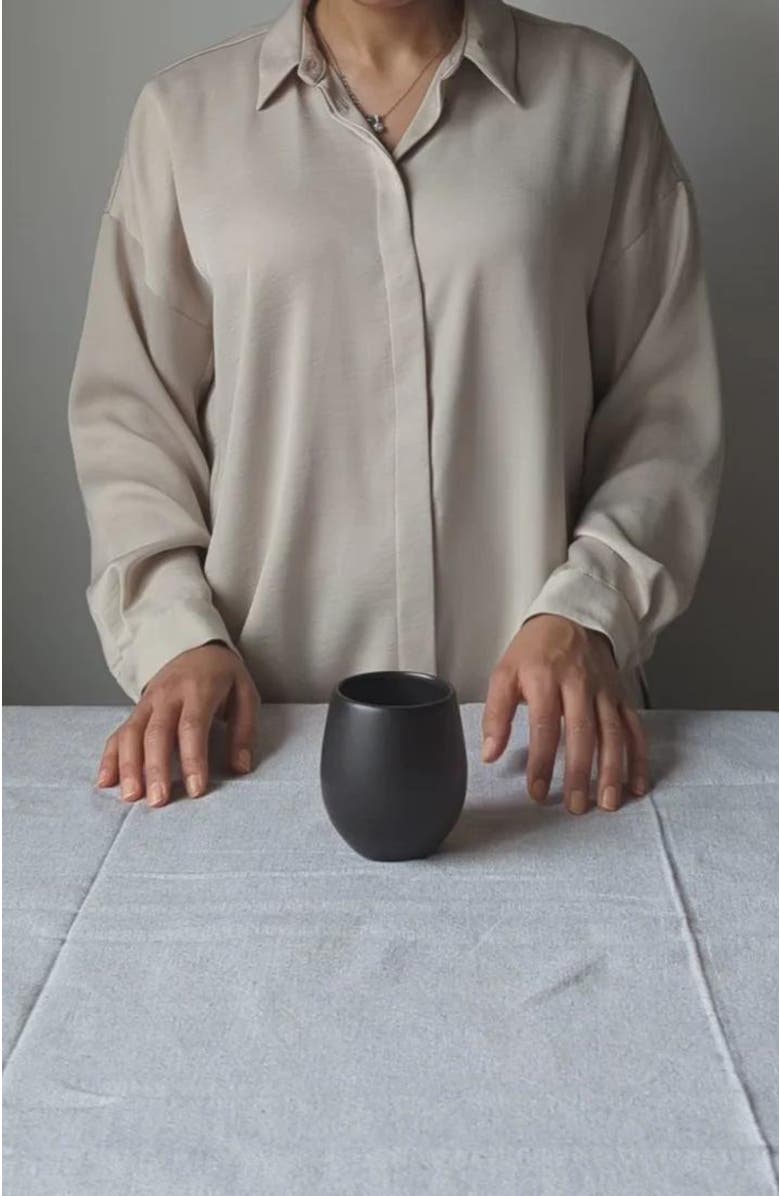 Gharyan Stoneware Coffee/Tea Cup Set of 4, Alternate, color, Black