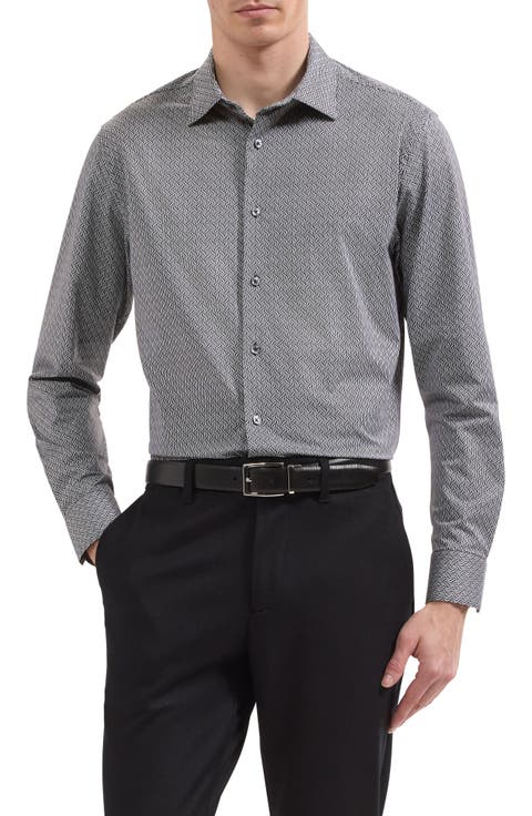 James OoohCotton® Geo Print Button-Up Shirt